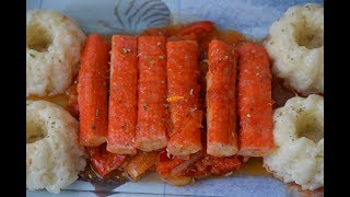 Surimi Sticks Sauce Surimi Štapići Umak  Sašina kuhinja [upl. by Follmer]