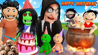 Chudail Aunty Ka Happy Birthday  Pagal Beta  Desi Comedy Video  Cartoon  Bittu Sittu Toons [upl. by Bissell87]