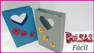 Bolsas de papel para regalo  DIY manualidades fáciles [upl. by Iorgos926]