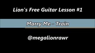 How to play Marry Me Train TutorialTab amp Guitar Lesson HD [upl. by Emmey]