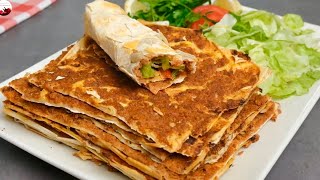 5 dk LAHMACUN‼️Meşhur Hamur Yoğurmadan Dünyanın En Kolay Çıtır Çıtır Lahmacununu Denedim Müthiş💯 [upl. by Kean]