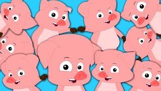 Ten Little Piggies  Numbers Song  Nursery Rhymes Songs For Kids  Baby Song [upl. by Annohsat189]