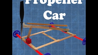 How to launch a propellerpowered rubber band car [upl. by Ihcekn]