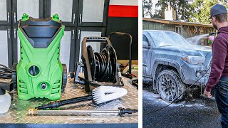 Homdox 1500PSI Pressure Washer  ReviewUnboxDemo [upl. by Akcirred]