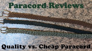 Quality vs Cheap Paracord [upl. by Anelhtak900]