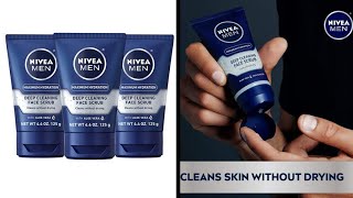 NIVEA Men Deep Cleaning Face Scrub [upl. by Rosenblast]