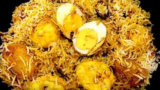 अंडा बिरयानी की सबसे आसान रेसिपी स्वाद ऐसा की दिल खुश करदे  Simple Egg Biryani in Pressure Cooker [upl. by Aifoz937]