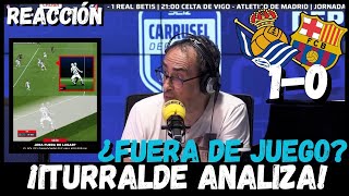 ITURRALDE GONZALEZ ANALIZA EL FUERA DE JUEGO POST REAL SOCIEDAD 10 BARCELONA LALIGA [upl. by Socha945]