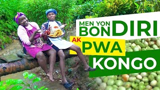 Haitian foodMen koman mwen prepare yon bon Diri ak pwa kongo an ayiti [upl. by Amalita764]