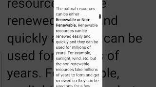 What are Renewable or Non Renewable Resources Class 8 Geography Chapter 1 [upl. by Nahn]