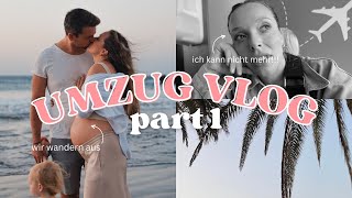 Wir sind ausgewandert amp SCHWANGER 🤰🏼Unser neues Leben beginnt 🏝️ Vlog voller Chaos [upl. by Ahcire514]