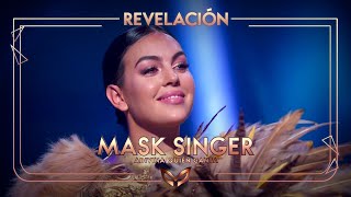 Georgina Rodríguez desenmascarada como el León  Mask Singer Adivina quién canta [upl. by Kavita646]