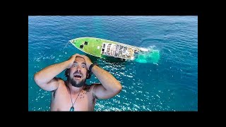 WE SUNK A BOAT Sailing vessel Delos Ep 213 [upl. by Sorgalim]