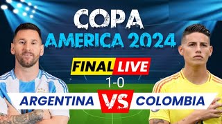 argentina vs colombia😲 final match ⚽copa america 2024 full match [upl. by Chimene]