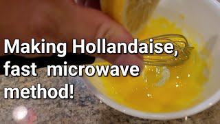 Hollandaise Sauce Fast and Easy Microwave Method [upl. by Dodson]