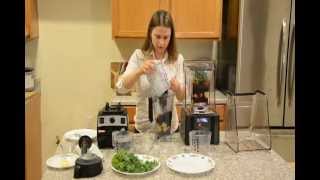 Vitamix vs Blendtec Comparison 5200 vs ICB3  Round 1 100 Raw Vegan Green Smoothie [upl. by Fowle419]