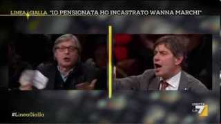 Linea Gialla  Sgarbi quotSe vai da Wanna Marchi sei un coglione tuquot [upl. by Anahahs]