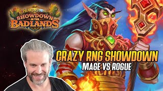 Hearthstone CRAZY RNG Showdown Mage VS Rogue [upl. by Wallack]