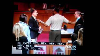 Judge Judy 0212 plaintiff almost punches defendant [upl. by Gatian]