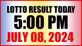 Lotto Result Today 5pm July 8 2024 Swertres Ez2 Pcso [upl. by Ivar]