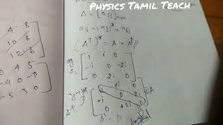 Hermitian and SkewHermitian Matrices  Explanation in tamil  Matrices [upl. by Retsof477]