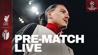 PreMatch Live Liverpool vs Bologna  UEFA Champions League matchday from Anfield [upl. by Yssak]