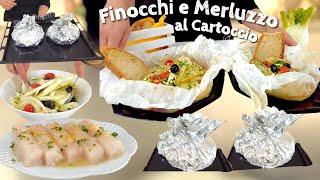 FINOCCHI E MERLUZZO AL CARTOCCIO alla Mediterranea tutto insieme in forno FACILE VELOCE E LEGGERA [upl. by Muldon955]