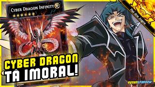 REI DOS JOGOS NOVO DECK CYBER DRAGON NEGA TUDO  YuGiOh Duel Links 2446 [upl. by Lynnea]