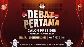 Debat Pertama Calon Presiden Pemilu Tahun 2024 [upl. by Chiquia]