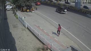 Car accident Caught CCTV India 2 [upl. by Perlis529]