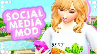 SOCIAL MEDIA MOD📱  MEET ONLINE FRIENDS SEND DMS START DRAMA  MORE  THE SIMS 4  MOD REVIEW [upl. by Kylila175]