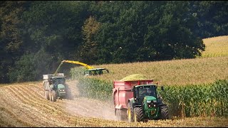 Siláže 2024  5x John Deere amp JCB Fastrac 4220  HD [upl. by Enyawud]