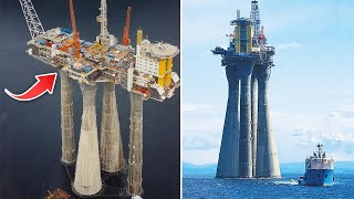 Here Are The Biggest Oil Rigs biggest oilrigs didyouknow engineering offshore [upl. by Nnairam351]