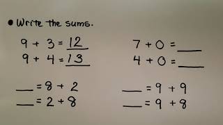 2nd Grade Math 32 Practice Addition Facts to 20 Addition Strategies [upl. by Teresa]