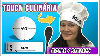 Como fazer Touca Culinária ou Cozinha com Molde Fácil [upl. by Elades933]