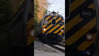 Amtrak Keystone Service 652 bypasses Overbrook Station with Metroliner Cab Car 9643 leading [upl. by Sherrod]