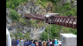 Kawarau Bridge Bungy Jump  Queenstown New Zealand [upl. by Eckart]