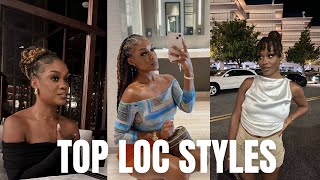 TOP 5 LOC DREADLOCK STYLES  My favorite hairstyles of the year [upl. by Aiciled830]