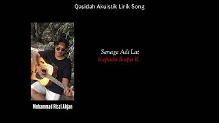 Qasidah Ongo Yo DoroLirik Video Cover Song M Rizal Abjan [upl. by Tteirrah]