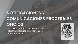 Notificaciones procesales y oficios judiciales [upl. by Reffotsirhc154]