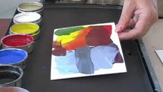 Color Mixing in Encaustic Wax Paint [upl. by Idnod]