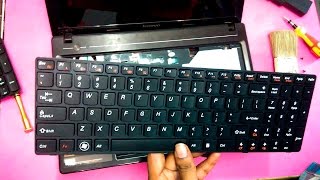 Lenovo Laptop Keyboard Replacement  Change in 5 Easy Minutes Ideapad G580  TricK i Know [upl. by Rosalynd224]