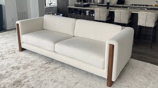 HOW TO UPHOLSTER A SOFA  DIY  ALO Upholstery [upl. by Anelys]