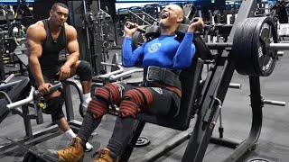 LARRY WHEELS DOES EL CAMPEON LEG DAY [upl. by Seitz]