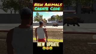 New Animal create codes ll Indian bikes driving 3D game plugin New update ytshorts trending viral [upl. by Yovonnda201]