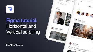 Figma tutorial Horizontal and Vertical scrolling [upl. by Lower92]