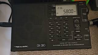 NHK World Radio Japan via WRMI on 5800kHz at 0235 UTC [upl. by Llabmik]