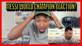 Lionel Messi  WORLD CHAMPION  Movie REACTION [upl. by Eelegna]