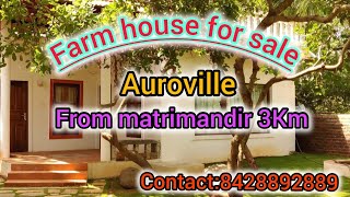 No45 பாண்டிச்சேரி ஆரோவில் அருகே swimming pool உடன் கூடிய அழகிய farmhouse விற்பனைக்கு☎️ 8428892889 [upl. by Akinaj]