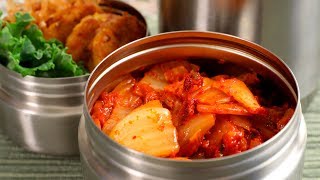 Stirfried kimchi dosirak Kimchibokkeum lunchbox 김치볶음 도시락 [upl. by Enilesoj]